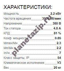 Электродвигатель АИР 80 В2 2.2квт 3000об/мин 380 QIP Shot Screen 120 1 - Электродвигатель АИР 80 В2 2.2квт 3000об/мин 380