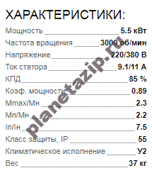 Электродвигатель 5АИ 100 L2 Ж 5.5квт 3000об/мин 220/380 QIP Shot Screen 127 1 - Электродвигатель 5АИ 100 L2 Ж 5.5квт 3000об/мин 220/380