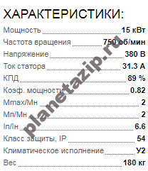 Электродвигатель АИР 180 М8 15квт 750 об/мин 380 QIP Shot Screen 216 - Электродвигатель АИР 180 М8 15квт 750 об/мин 380