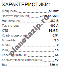 QIP Shot Screen 233 - Электродвигатель АИР 225 М2 55квт 3000 об/мин 380