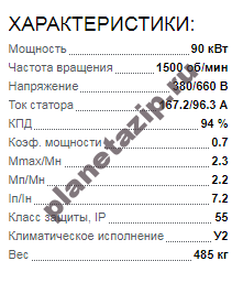Электродвигатель 5АИ 250 М4 90квт 1500 об/мин 380/660 QIP Shot Screen 250 - Электродвигатель 5АИ 250 М4 90квт 1500 об/мин 380/660