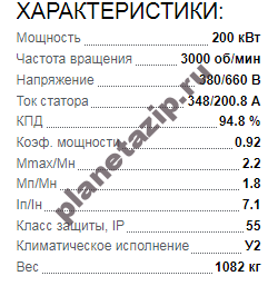 QIP Shot Screen 296 - Электродвигатель 5АИ 315 М2 200квт 3000 об/мин 380/660