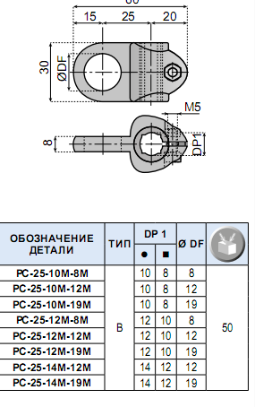 izobrazhenie 2024 06 03 083748209 - Держатель датчика  PC-25-12M-8M  PC-25-12M-12M  PC-25-12M-19M
