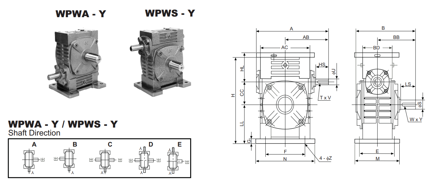 Редуктор червячный WPWA-Y-155 izobrazhenie 2025 05 24 190948674 - Редуктор червячный WPWA-Y-155
