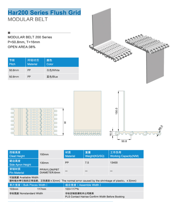 izobrazhenie 2025 08 06 220019623 - Лента модульная Har200 Series Flush Grid