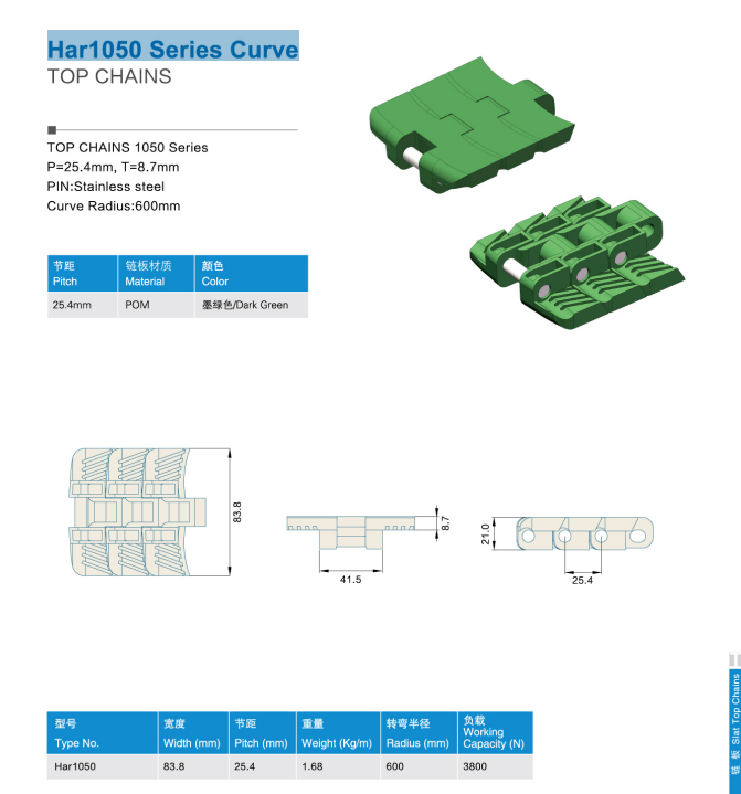 Цепь пластинчатая Har1050 Series Curve izobrazhenie 2025 08 06 225349413 - Цепь пластинчатая Har1050 Series Curve