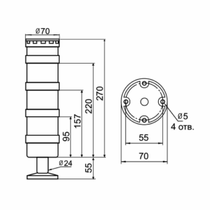 3268cfaf 7016 11eb 8119 9d9e3cb7492a 9fefbd32 c113 11ef b0f7 94a5476477a1 14 300x300 - Светосигнальная колонна INNOCONT TL70B-024-BGW-55
