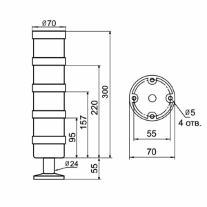 ad6ae165 8c69 11eb 811e f99753b99fe2 dc6e1cd6 c107 11ef b0f7 94a5476477a1 11 300x300 - Светосигнальная колонна INNOCONT TL70-024-BGYR-55