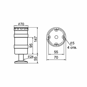b6316ef2 9867 11e7 8024 08606e80447c f89a1782 c10e 11ef b0f7 94a5476477a1 6 300x300 - Светосигнальная колонна INNOCONT TL70B-024-W-55