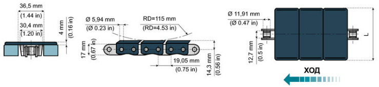 image1 - ПРЯМОХОДНЫЕ ПЛАСТИНЧАТЫЕ ЦЕПИ С ХОДОВЫМ РОЛИКОМ (ШАГ 12,7 mm – 1\2 ДЮЙМА)